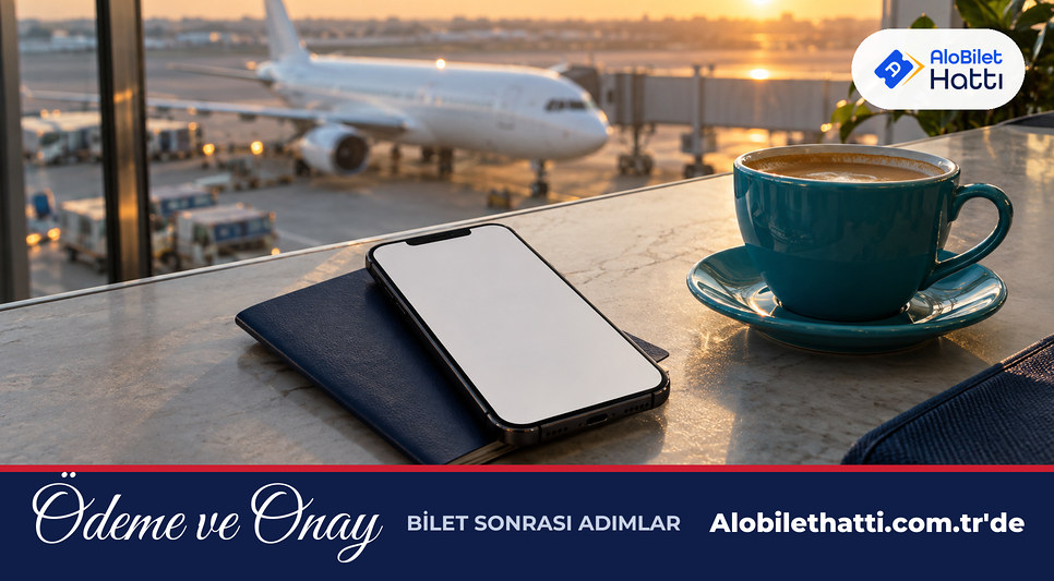 Telefonda onay ekranı ve pasaport