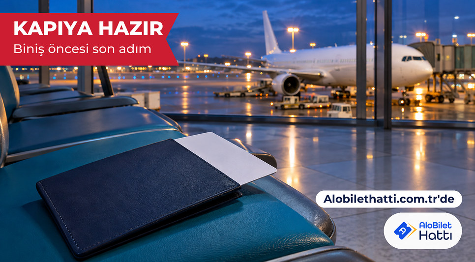 Pasaport ve biniş kartı yakın plan