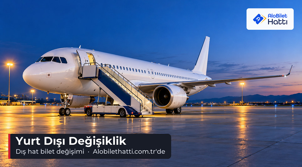 Uçak merdiveni ve apron
