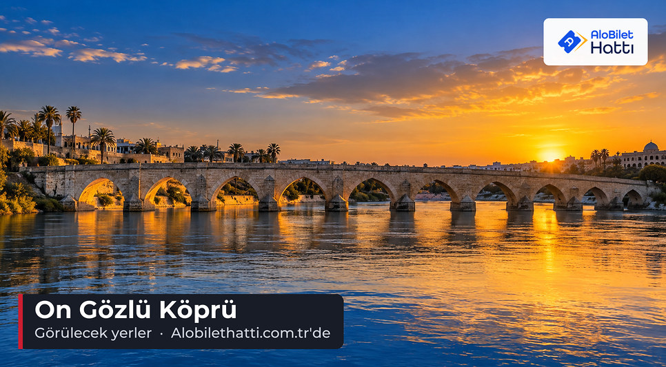 Dicle Nehri üzerindeki taş kemerli köprü