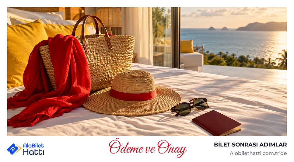 Tatil için hazır plaj çantası
