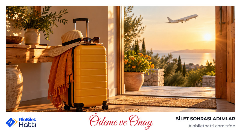 Valizle tatile hazır antre