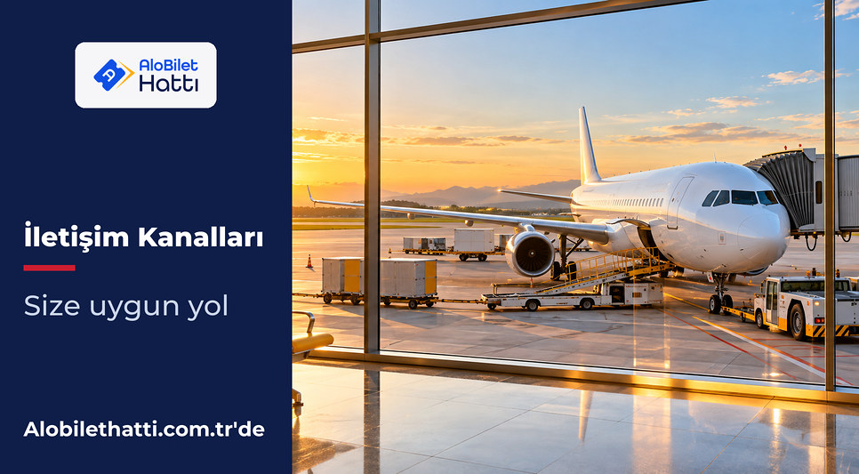 Havalimanı kapısında bekleyen uçak