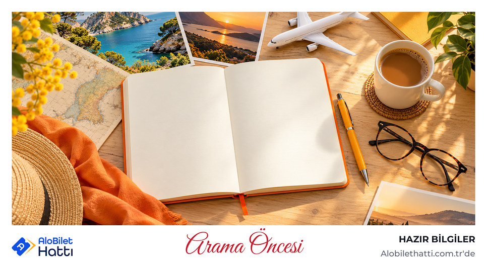Masada açık defter ve kalem