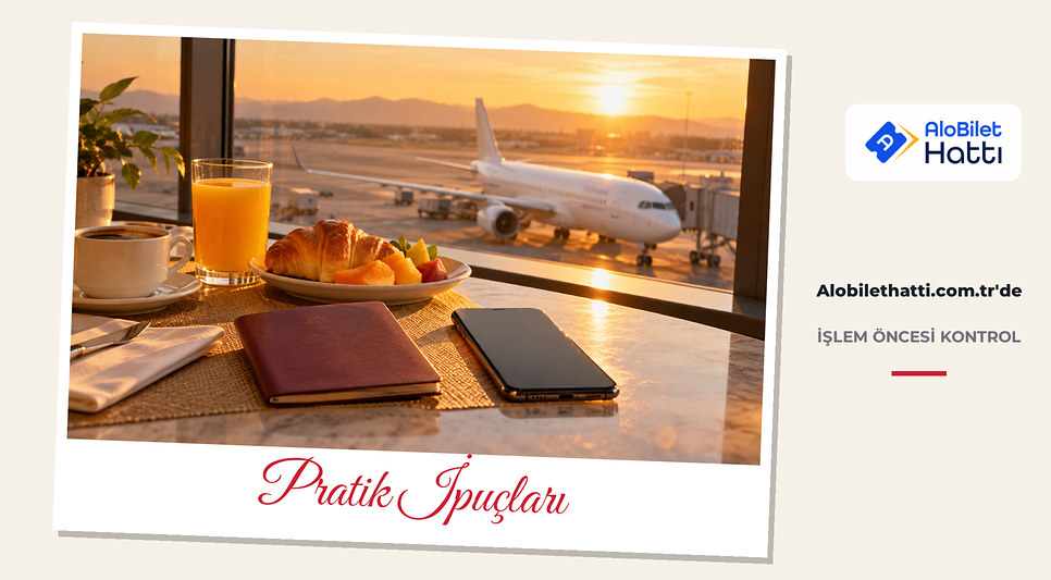 Sabah masasında pasaport ve portakal suyu