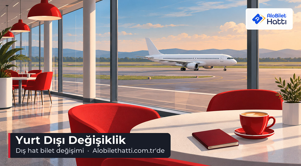 Havalimanı pist manzaralı boş kafe