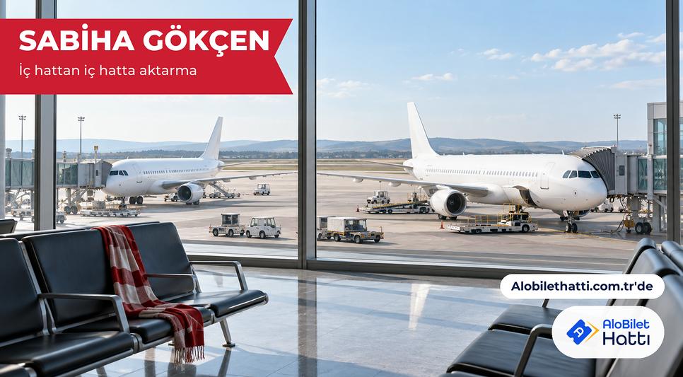 Havalimanı terminal camının önünde apronda bekleyen beyaz yolcu uçakları