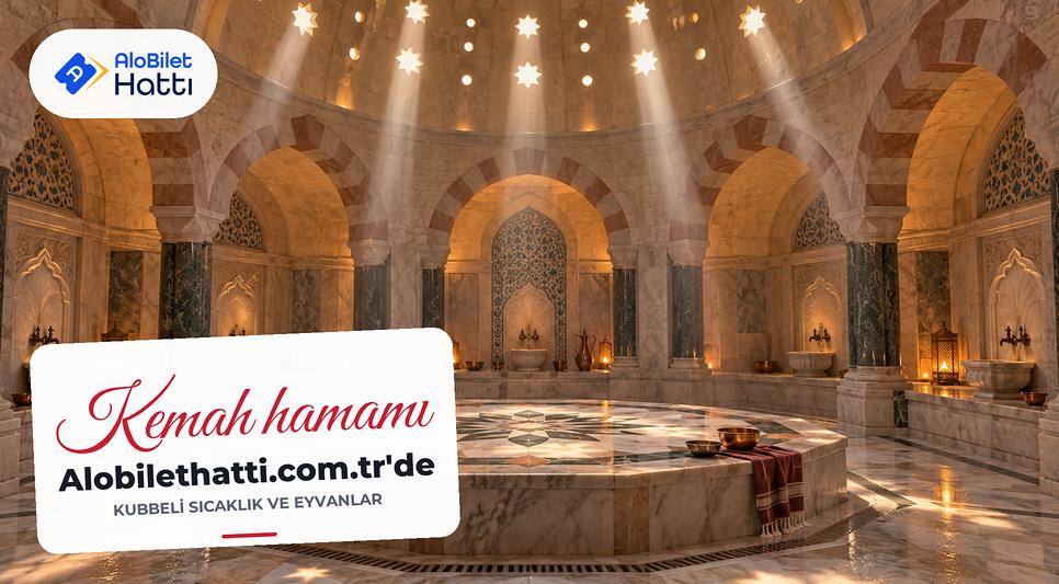 Taş hamamın kubbeli sıcaklık bölümü ve beşik tonozlu eyvan