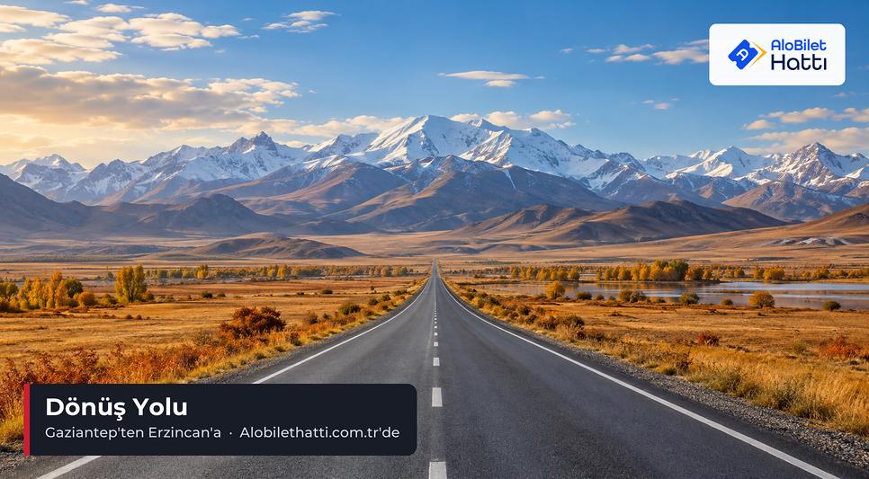 Karlı dağlarla çevrili yüksek ovada uzanan düz yol