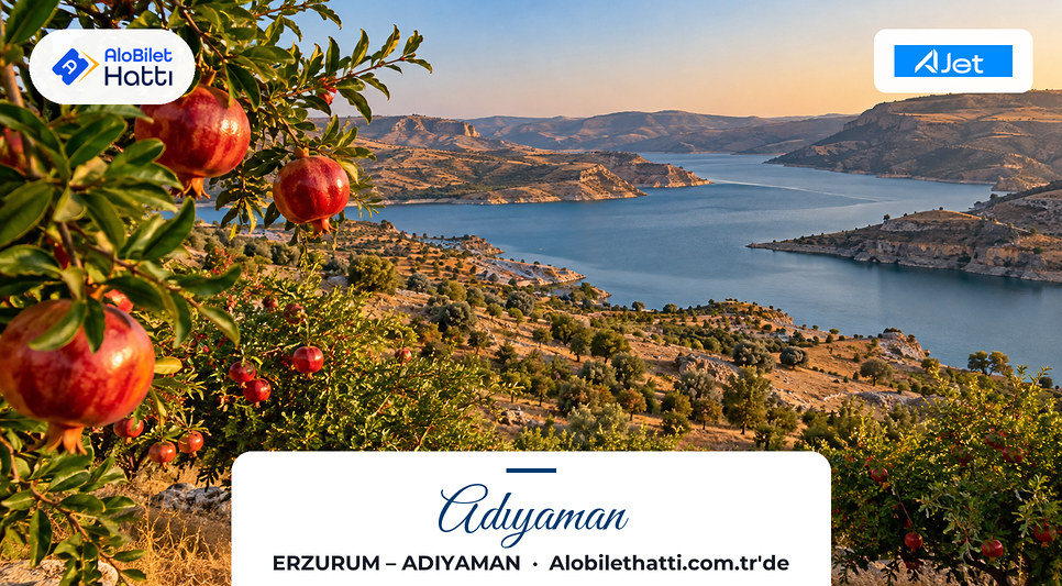 Adıyaman çevresinde baraj gölüne inen kuru tepeler