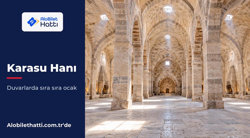 Taş ayaklı tonozlu bir han içinde duvara açılmış ocak nişleri