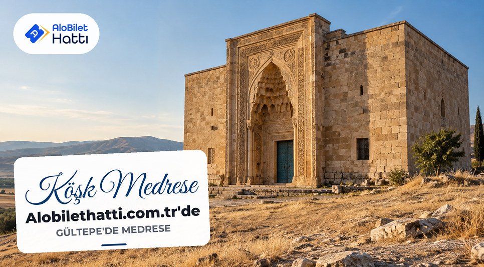 Tepe üzerinde kesme taştan kare planlı Selçuklu dönemi medrese duvarları
