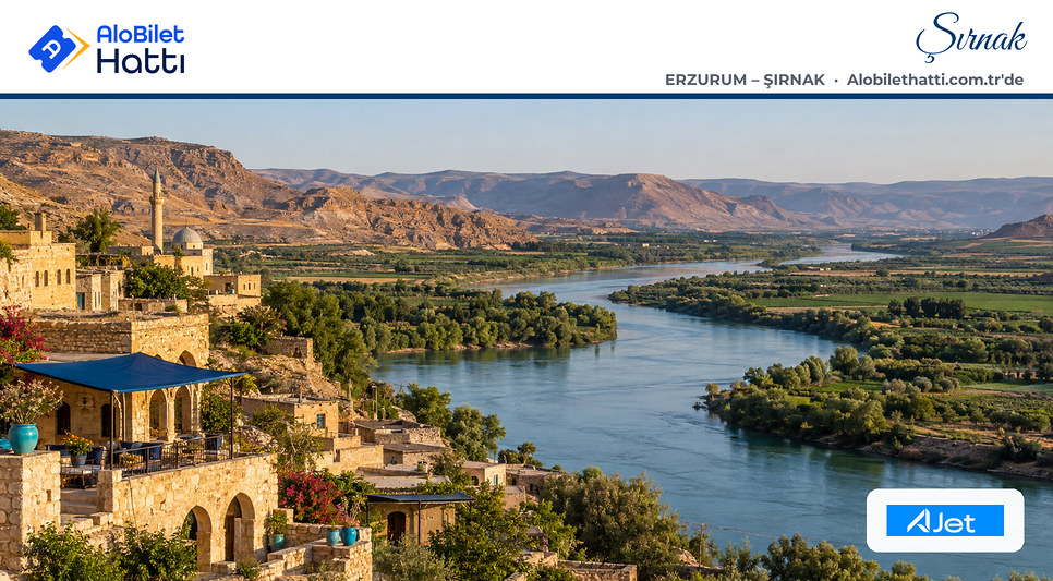 Dicle Nehri vadisinde geniş ova ve uzaktaki çıplak tepeler