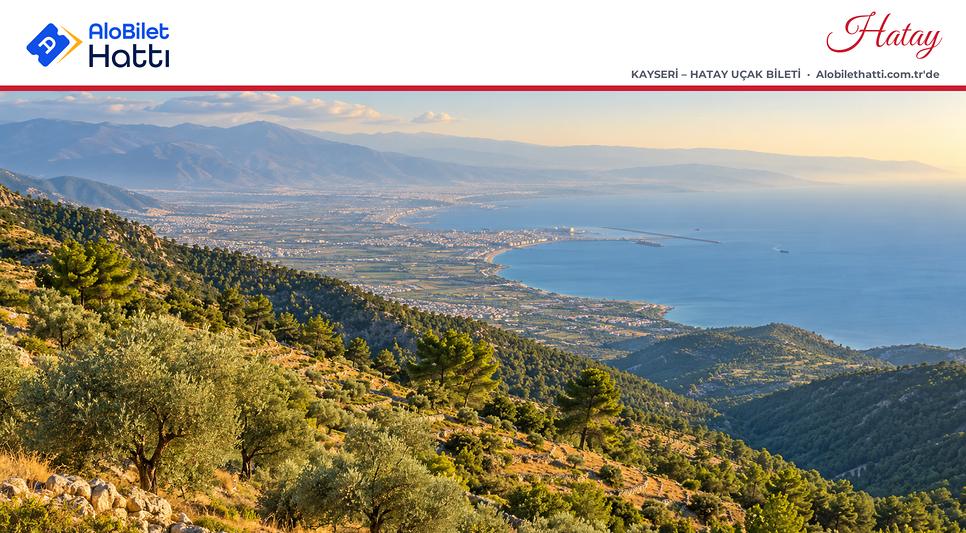 Amanos Dağları'nın yamaçlarından İskenderun Körfezi'ne uzanan manzara