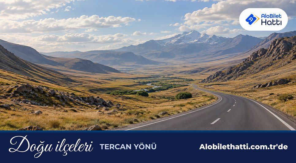 Doğu Anadolu yaylasında vadiden geçen boş bir kara yolu